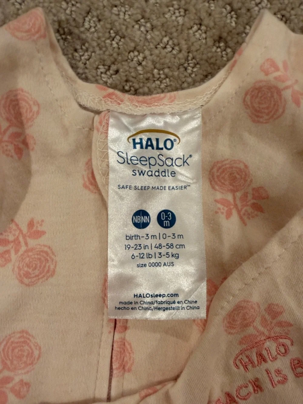 Halo Floral Sleep Sack Swaddle